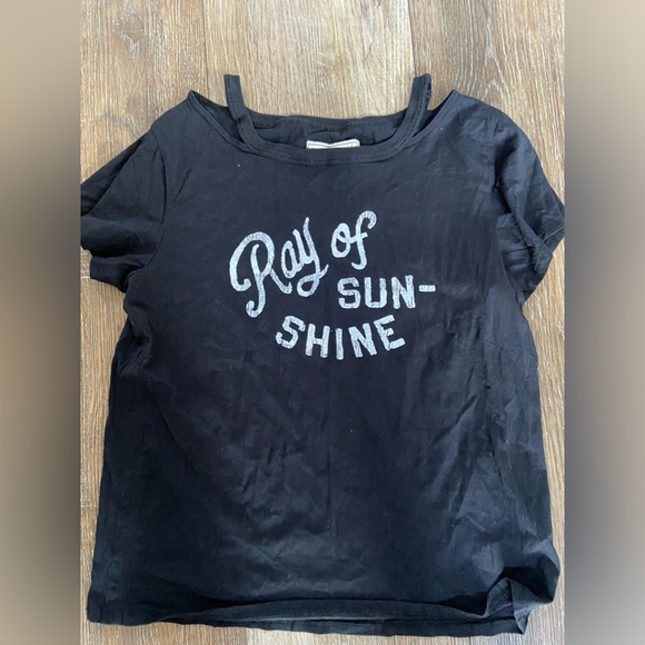 Abercrombie & fitch T-shirt “ray of sunshine” collar cut-out MEDIUM - Picture 1 of 2